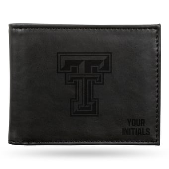 Black Texas Tech Red Raiders Personalized Billfold Wallet