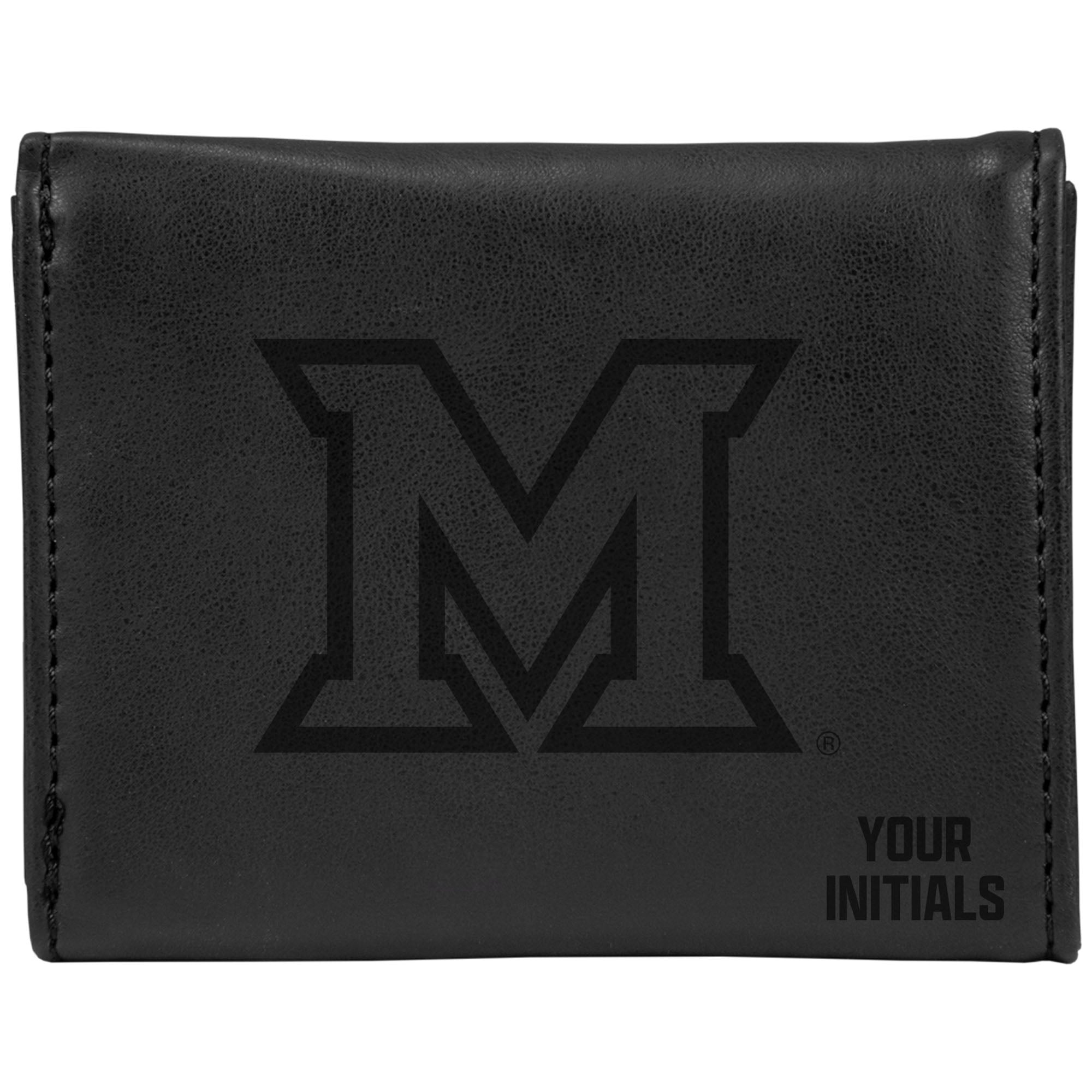 Miami University RedHawks Personalized Trifold Wallet
