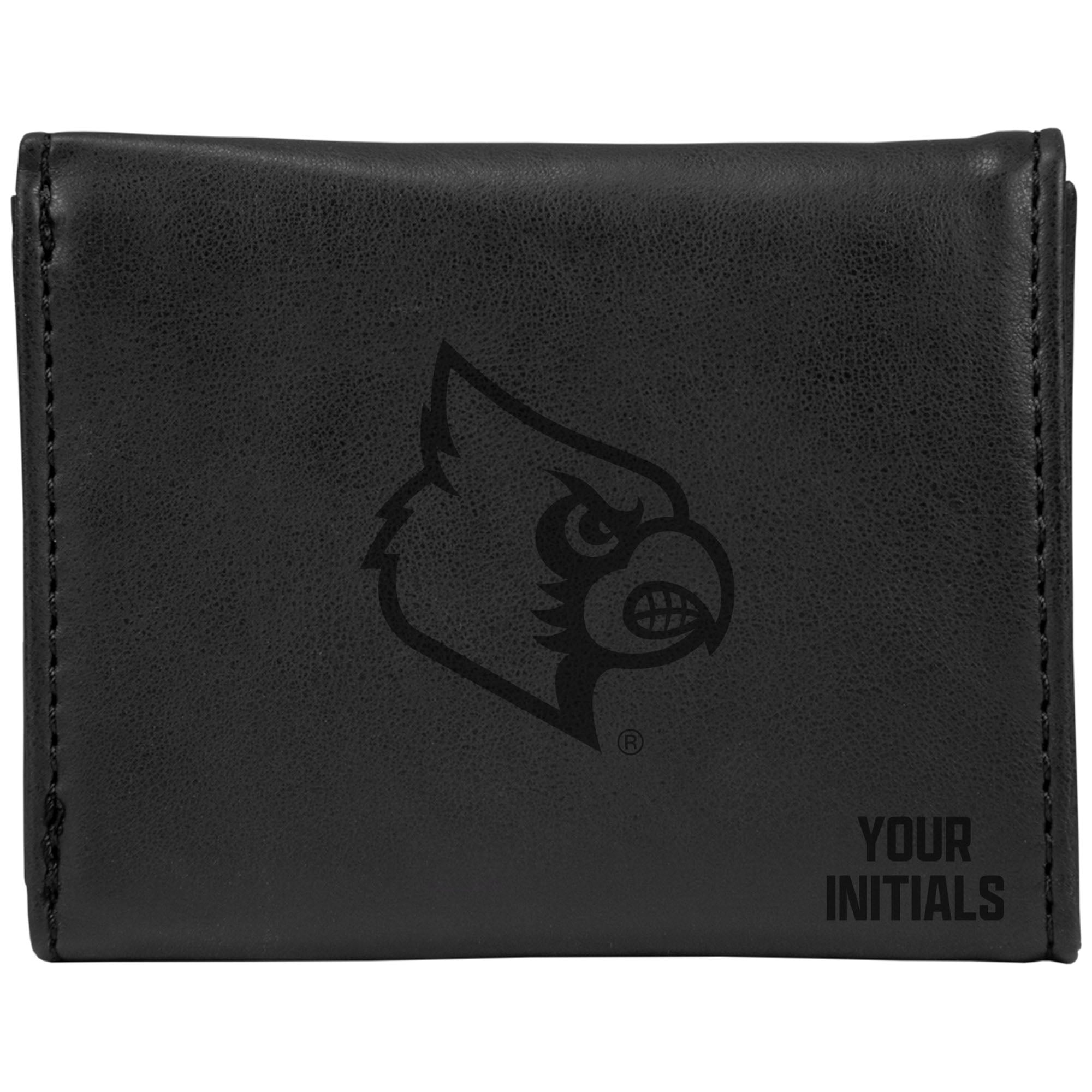 Louisville Cardinals Personalized Trifold Wallet