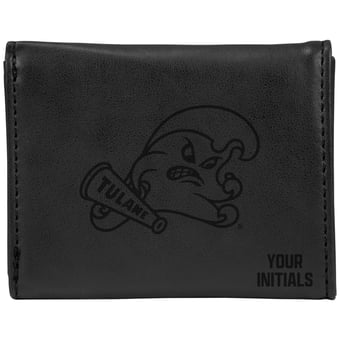 Tulane Green Wave Personalized Trifold Wallet