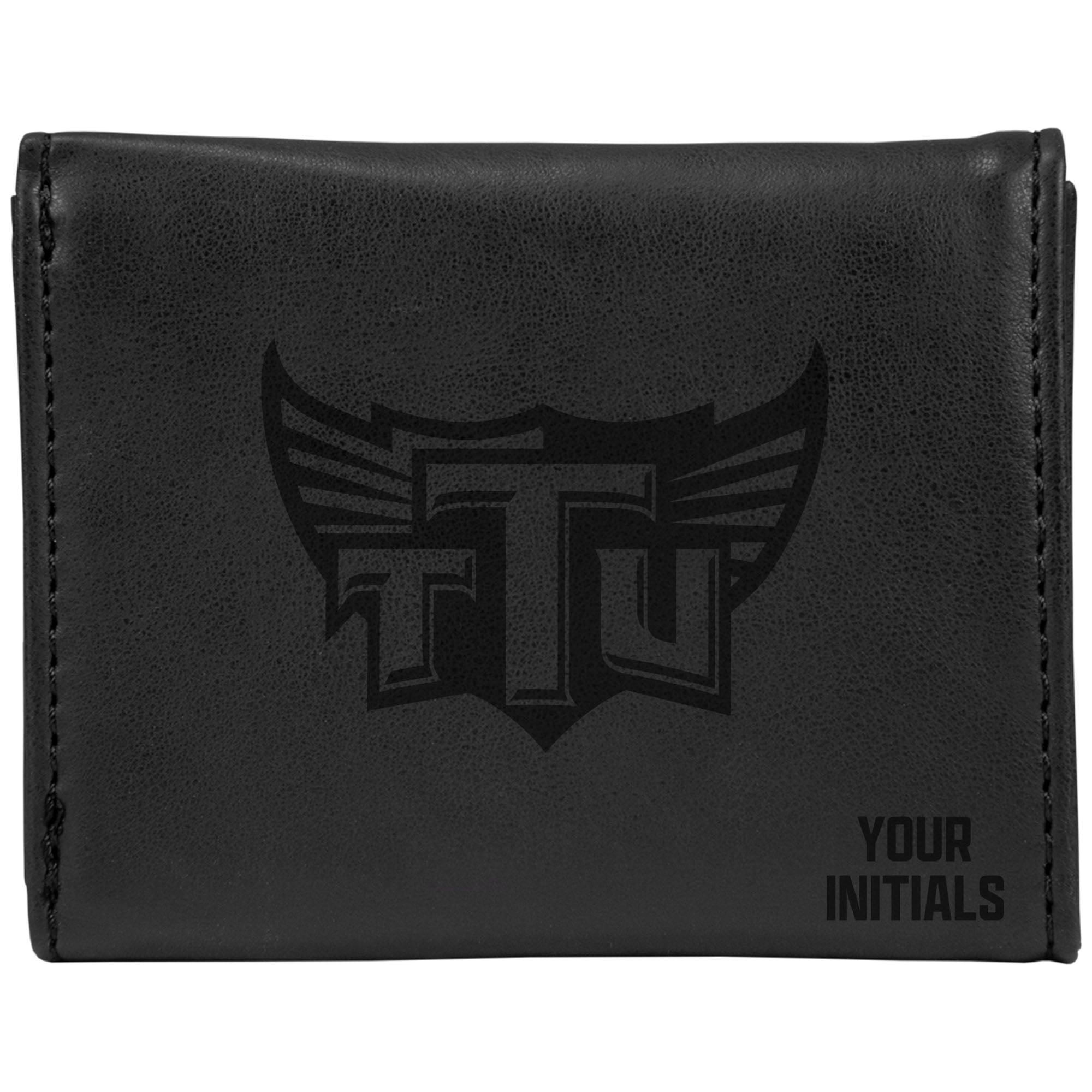 Black Tennessee Tech Golden Eagles Personalized Trifold Wallet