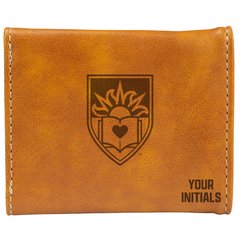 Brown Lehigh Mountain Hawks Personalized Trifold Wallet