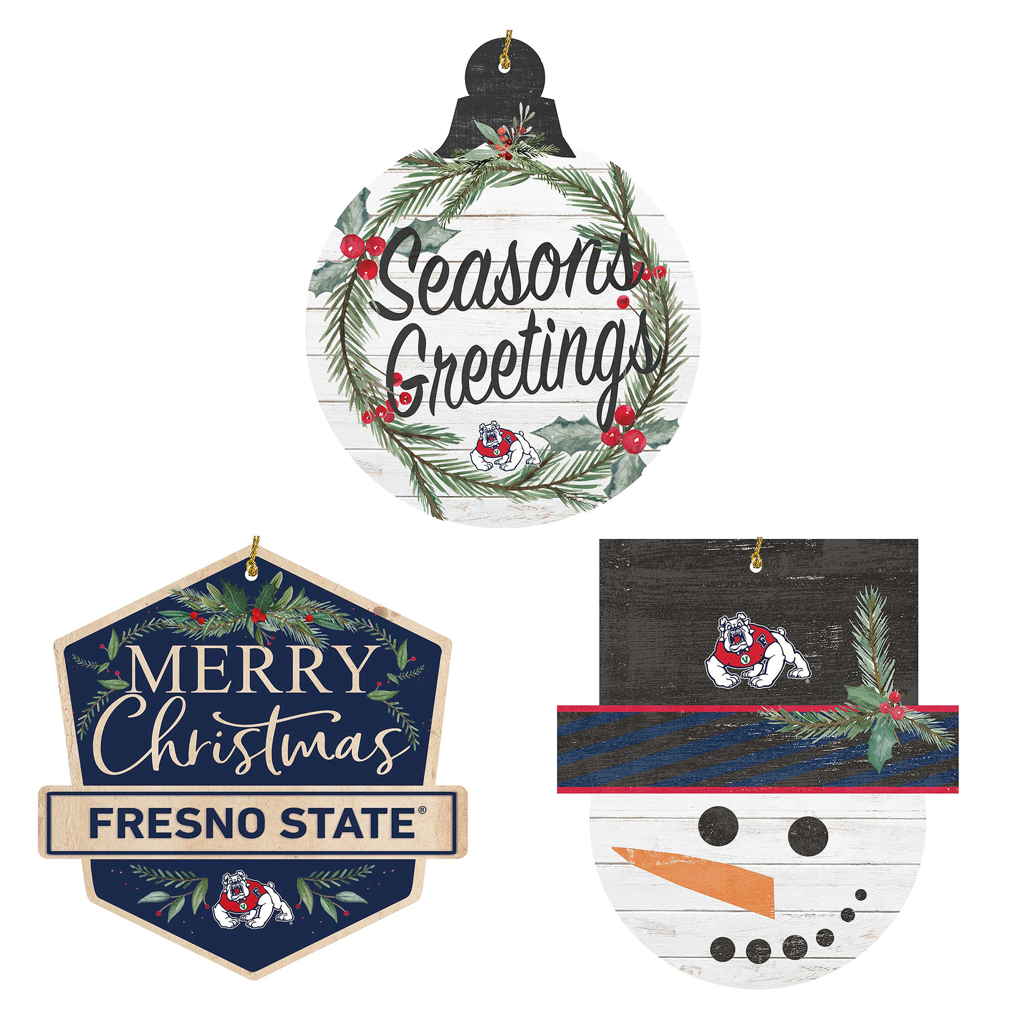 Fresno State Bulldogs Ornament Bundle Fresno State Bulldogs Ornament Bundle