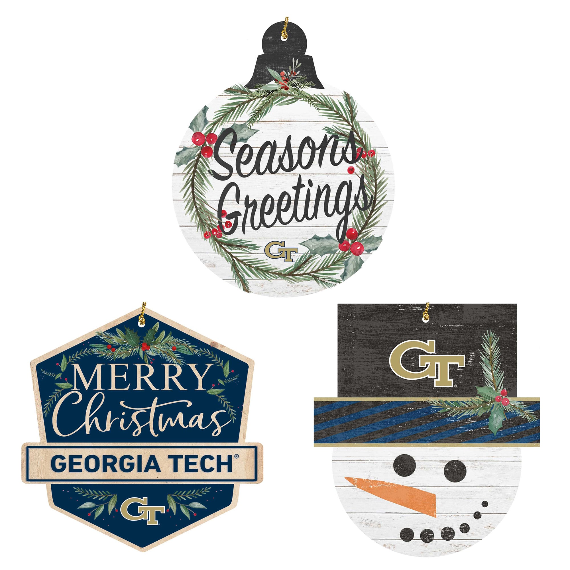 Georgia Tech Yellow Jackets Ornament Bundle