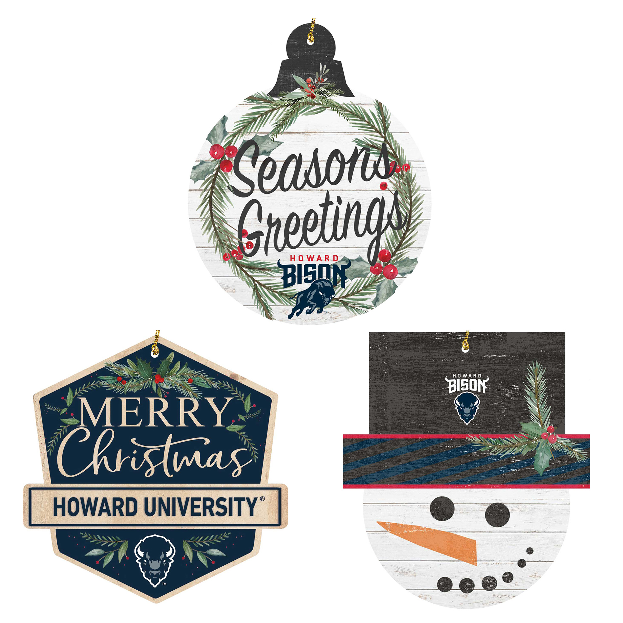Howard Bison Ornament Bundle