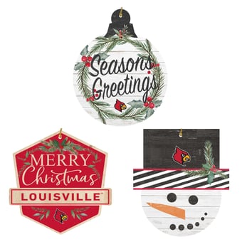 Louisville Cardinals Ornament Bundle