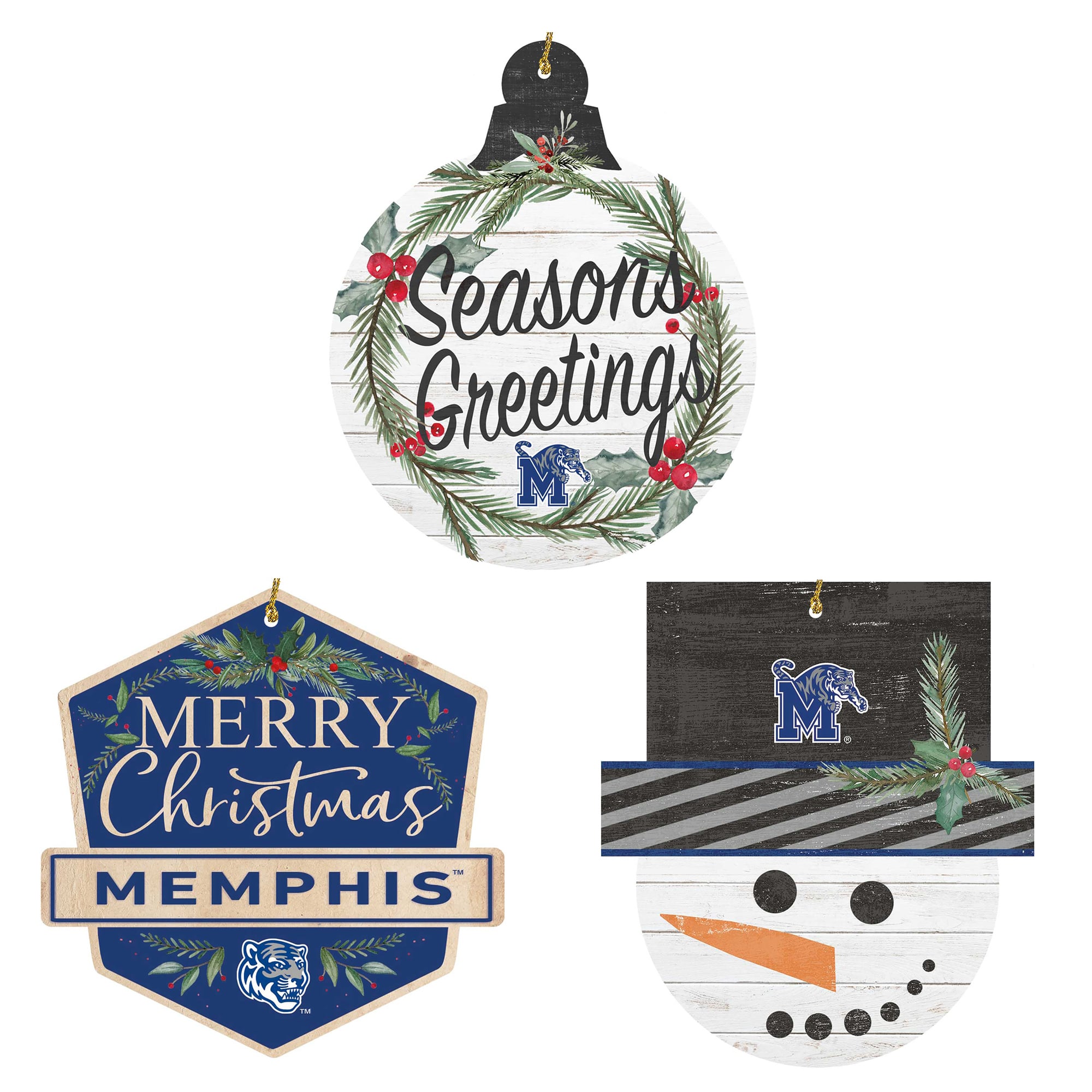 Memphis Tigers Ornament Bundle