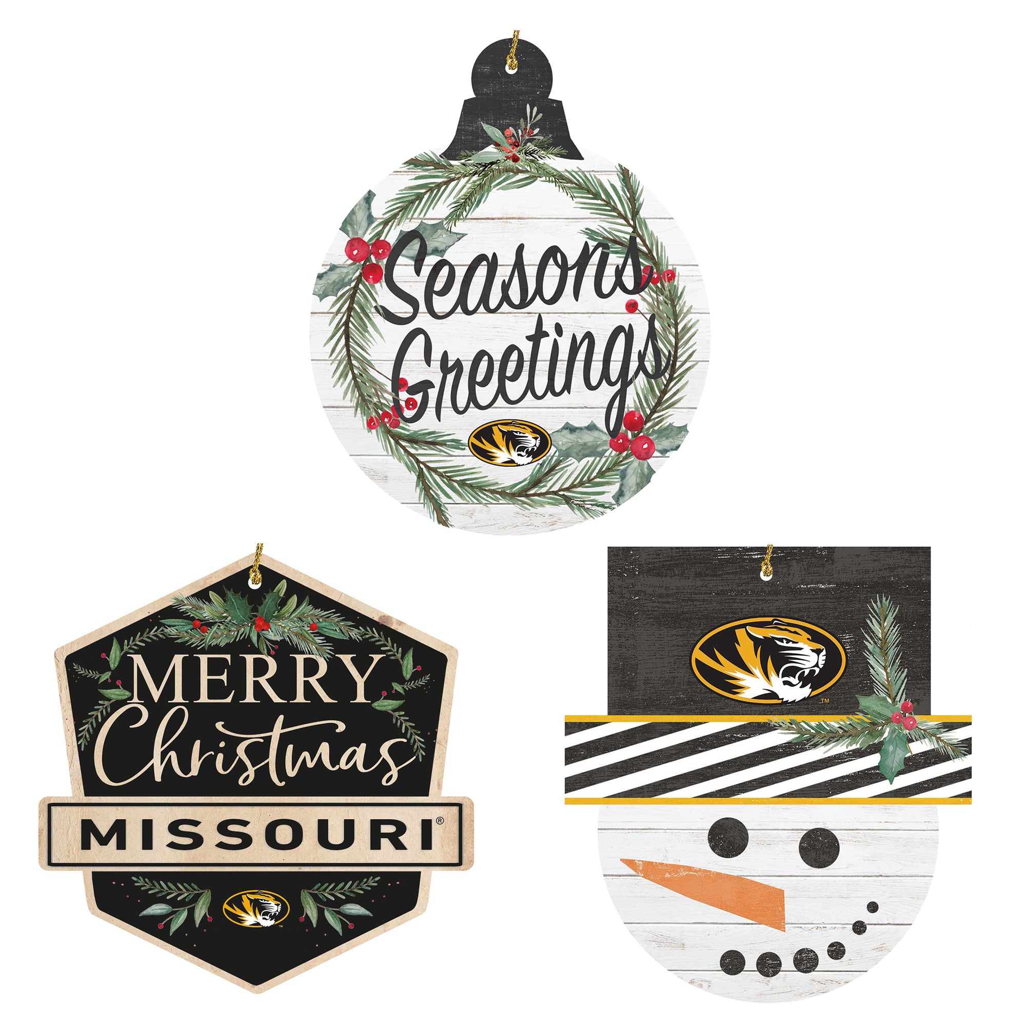 Missouri Tigers Ornament Bundle