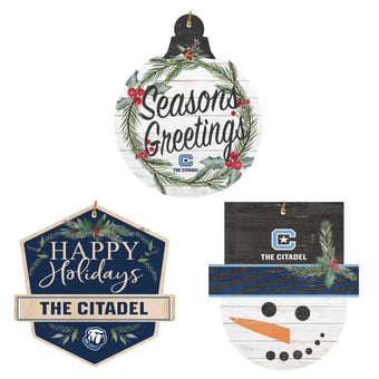 Citadel Bulldogs Ornament Bundle