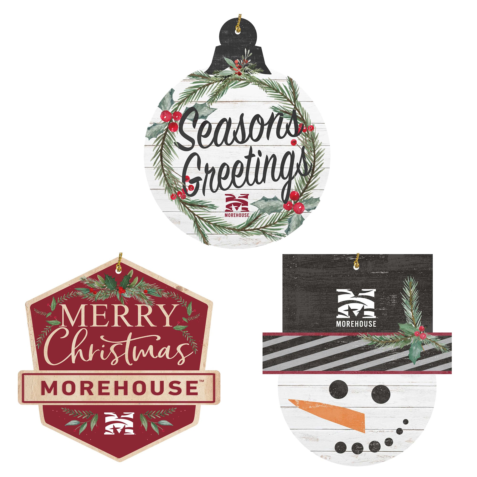 Morehouse Maroon Tigers Ornament Bundle