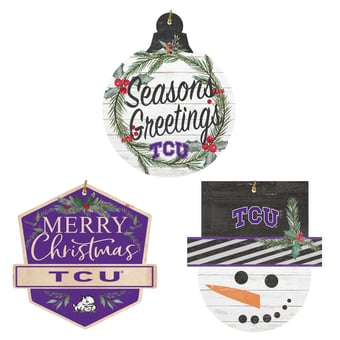 TCU Horned Frogs Ornament Bundle