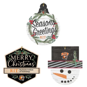 Rochester Institute of Technology Tigers Ornament Bundle