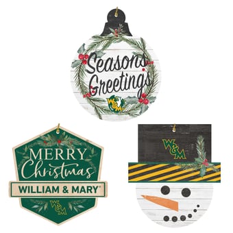 William & Mary Tribe Ornament Bundle