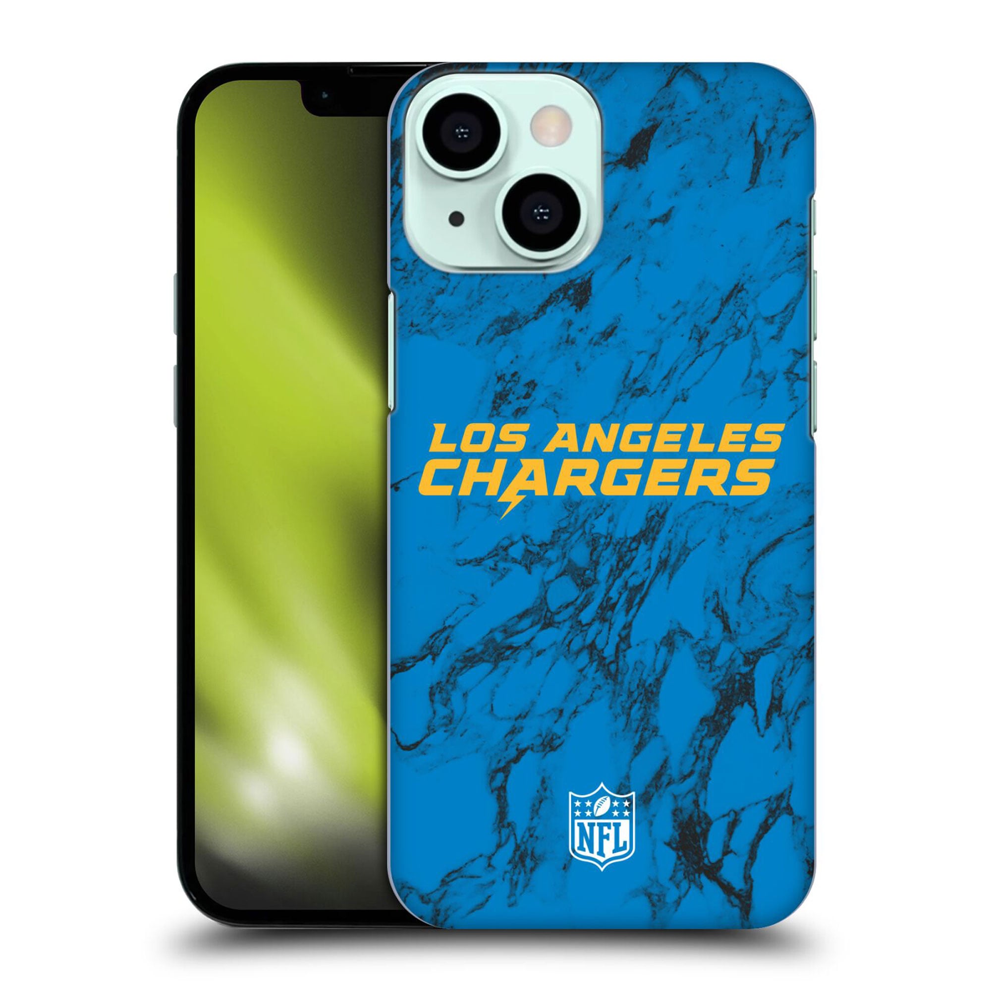 Los Angeles Chargers Coloured Marble Hard Shell Phone Case – iPhone