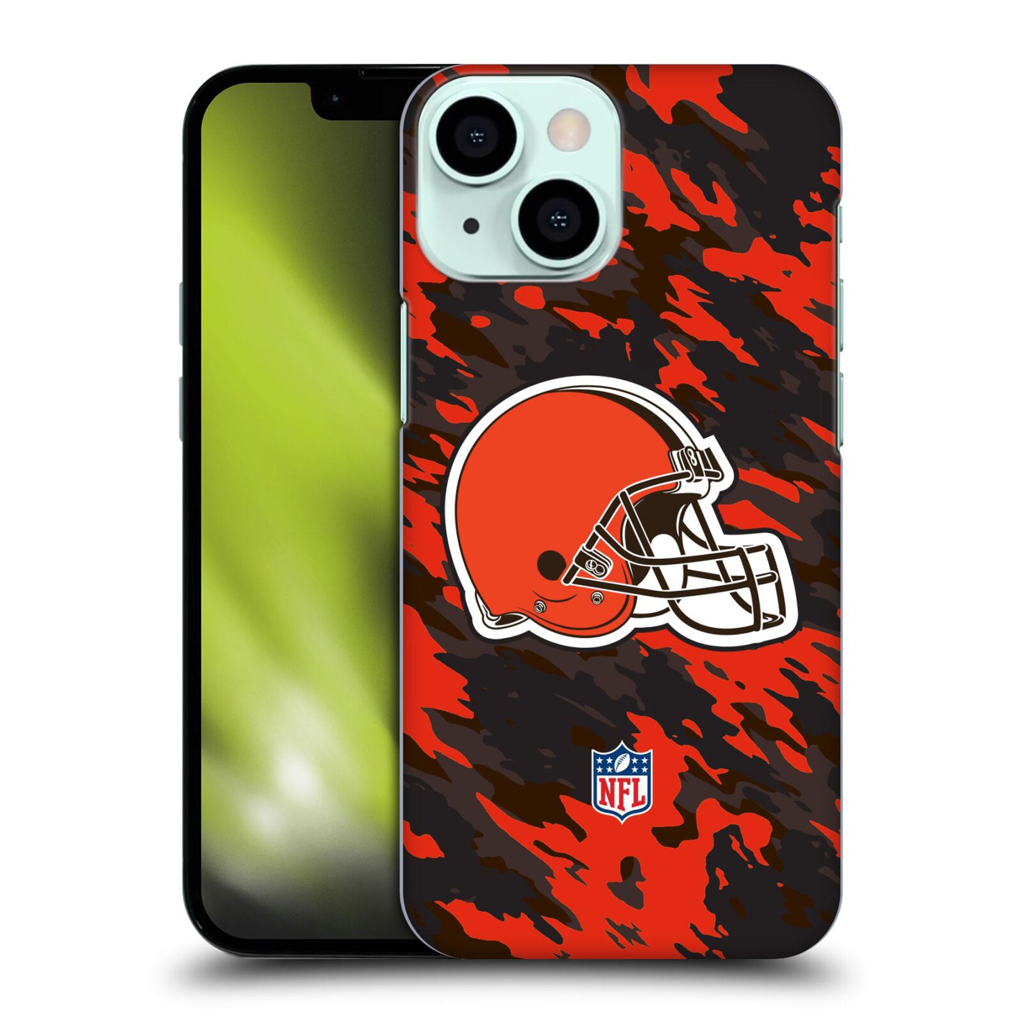 Cleveland Browns Camouflage Logo Hard Shell Phone Case - iPhone
