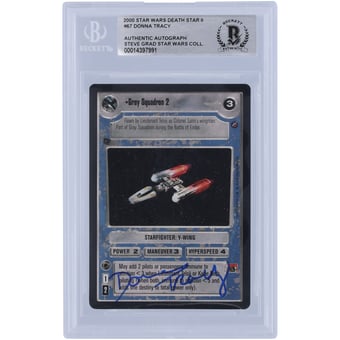 Donna Tracy Star Wars Autographed 2000 Star Wars CCG #67 BAS Authenticated Card