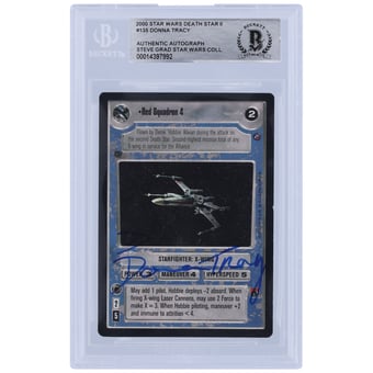 Donna Tracy Star Wars Autographed 2000 CCG Death Star 2 #135 BGS Authenticated Card