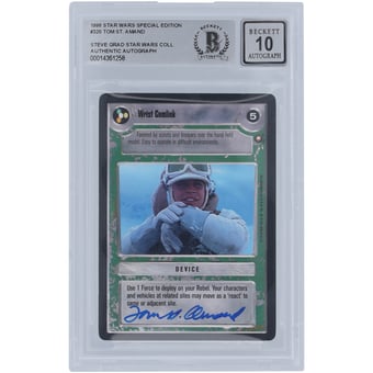 Tom St. Amand Star Wars Autographed 1998 CCG Special Edition #320 BGS Authenticated 10 Card