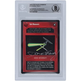 Donna Tracy Star Wars Autographed 1998 CCG Premiere #79 BGS Authenticated Card