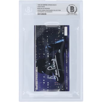 David Prowse Star Wars Autographed 1995 Topps The Empire Strikes Back Widevision Darth Vader #126 BAS Authenticated Card