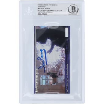 David Prowse Star Wars Autographed 1995 Topps The Empire Strikes Back Widevision Darth Vader #94 BAS Authenticated Card