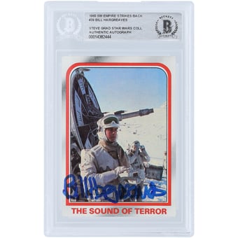 Bill Hargreaves Star Wars Autographed 1980 Topps The Empire Strikes Back #39 BAS Authenticated Card