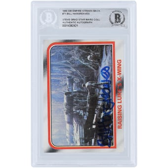 Bill Hargreaves Star Wars Autographed 1980 Topps The Empire Strikes Back #71 BAS Authenticated Card