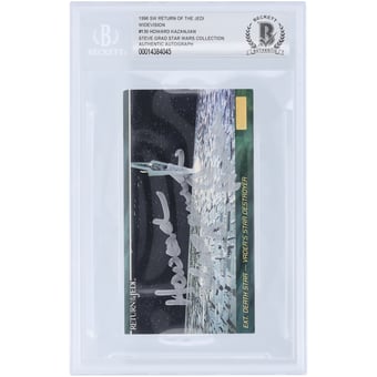Howard Kazanjian Star Wars Autographed 1996 Topps Widevision #130 BAS Authenticated Card with "Producer" Inscription