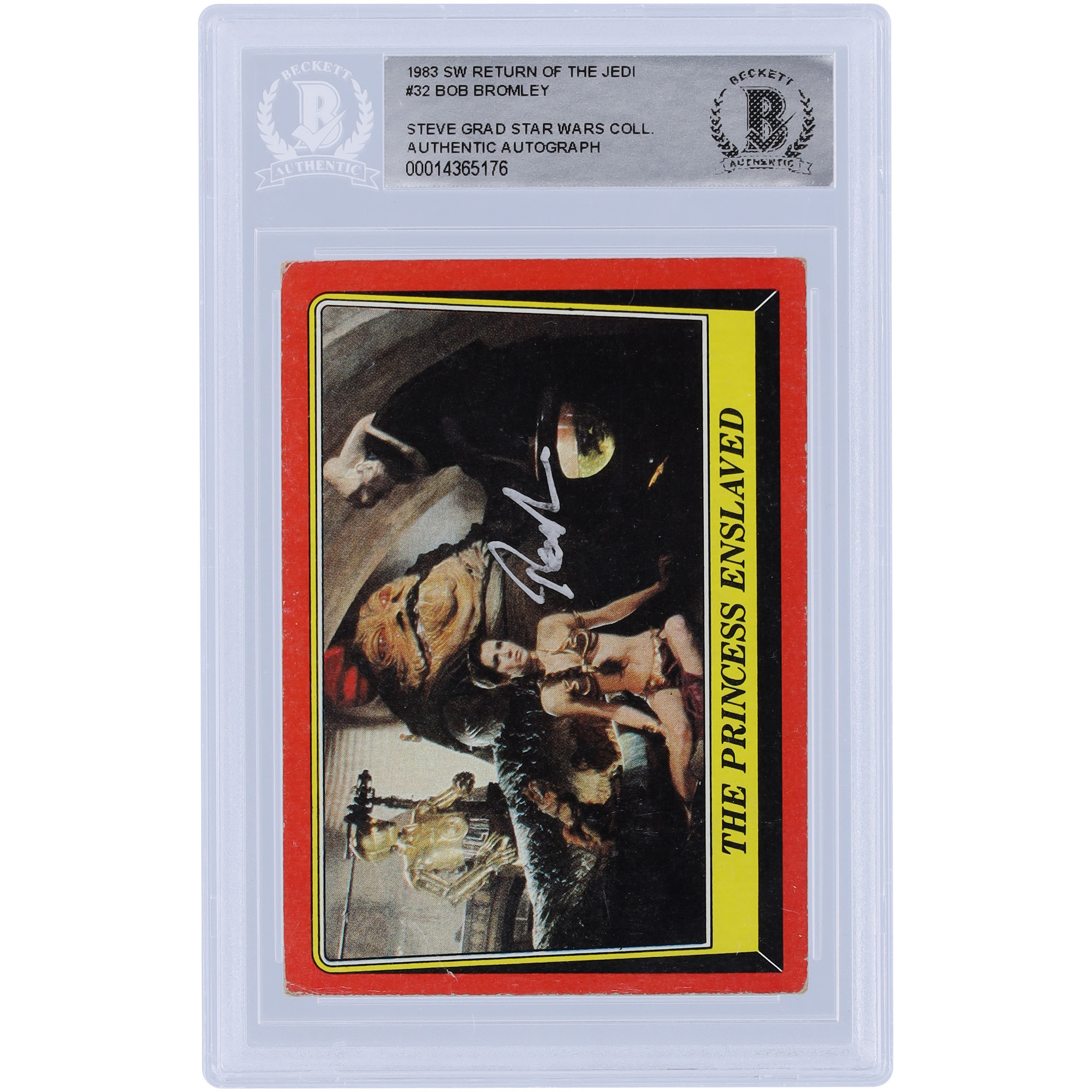 Bob Bromley Star Wars Autographed 1983 Topps Return of the Jedi #32 BAS Authenticated Card