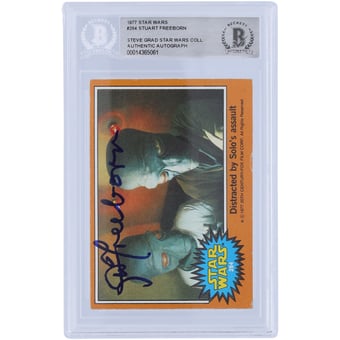 Stuart Freeborn Autographed 1977 Topps Star Wars #284 BAS Authenticated Card