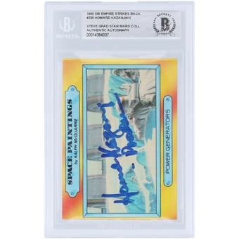 Howard Kazanjian Star Wars Autographed 1980 Topps The Empire Strikes Back #336 BAS Authenticated Card with "Producer" Inscription