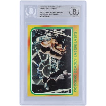 Harley Cokeliss Star Wars Autographed 1980 Topps The Empire Strikes Back #290 BAS Authenticated Card