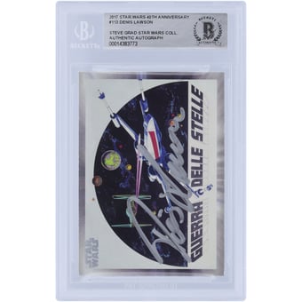 Denis Lawson Star Wars Autographed 2017 Topps #113 BAS Authenticated Card