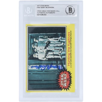 Terry McGovern Autographed 1977 Topps Star Wars #168 BAS Authenticated Card