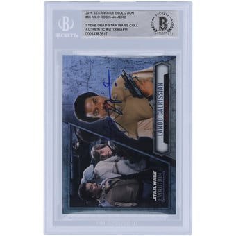 Nilo Rodis-Jamero Star Wars Autographed 2016 Topps #66 BAS Authenticated Card