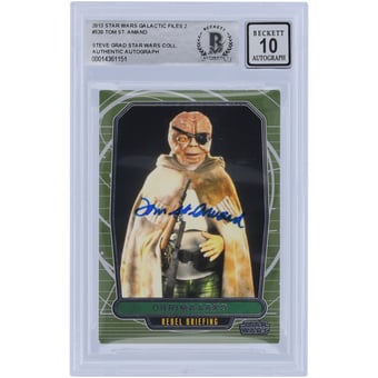 Tom St. Amand Star Wars Autographed 1980 Topps The Empire Strikes Back #23 BAS Authenticated 10 Card