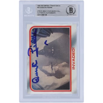 Quentin Pierre Star Wars Autographed 1980 Topps The Empire Strikes Back #49 BAS Authenticated Card