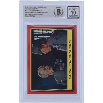 Leslie Schofield Star Wars Autographed 2016 Topps #61 BAS Authenticated 10 Card