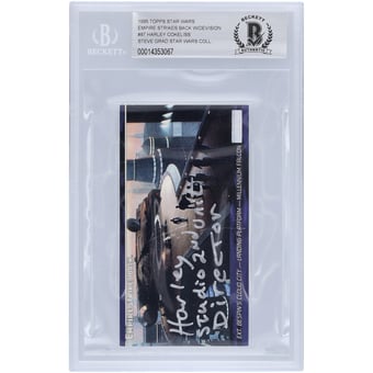 Harley Cokeliss Star Wars Autographed 1995 Topps The Empire Strikes Back Widevision #87 BGS Authenticated 10 Card with "Studio 2nd Unit Director" Inscription