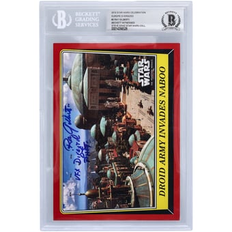 Ray Gilberti Autographed 2016 Topps Star Wars Celebration Europe Oversized #2 BGS Authenticated Card with "VFX Director of Photo" Inscription
