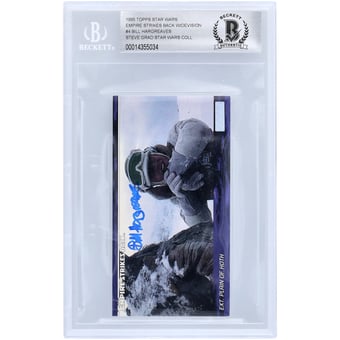 Bill Hargreaves Star Wars Autographed 1995 Topps The Empire Strikes Back Widevision #4 BGS Authenticated 10 Card