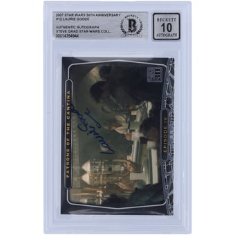 Laurie Goode Star Wars Autographed 2007 Topps 30th Anniversary #12 BGS Authenticated 10 Card