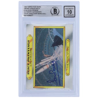 David Prowse Star Wars Autographed 1980 Topps The Empire Strikes Back Darth Vader #128 BGS Authenticated 10 Card