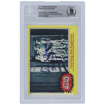 Colin Skeaping Star Wars Autographed 1977 Topps Star Wars #168 BGS Authenticated Card with "Stormtrooper" Inscription