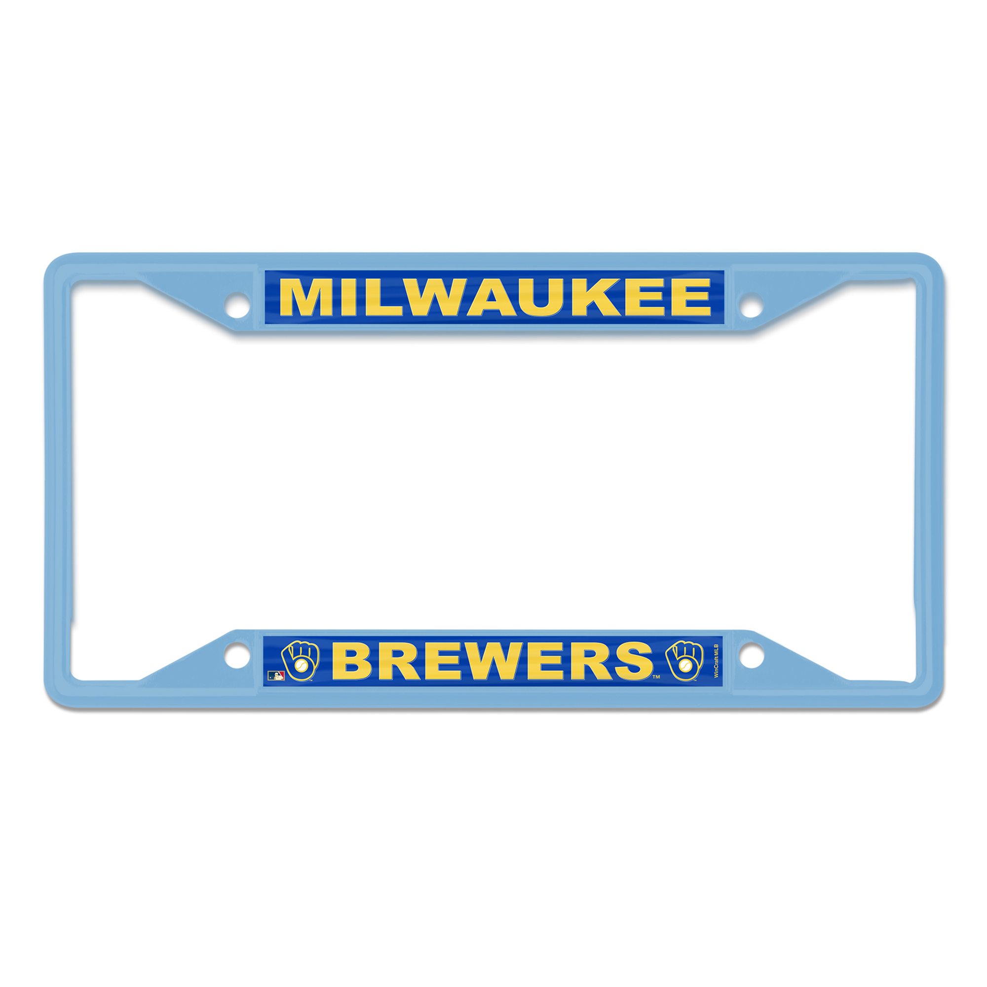 WinCraft Milwaukee Brewers Metal License Plate Frame