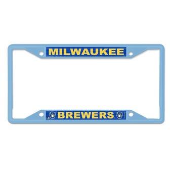 WinCraft Milwaukee Brewers Metal License Plate Frame