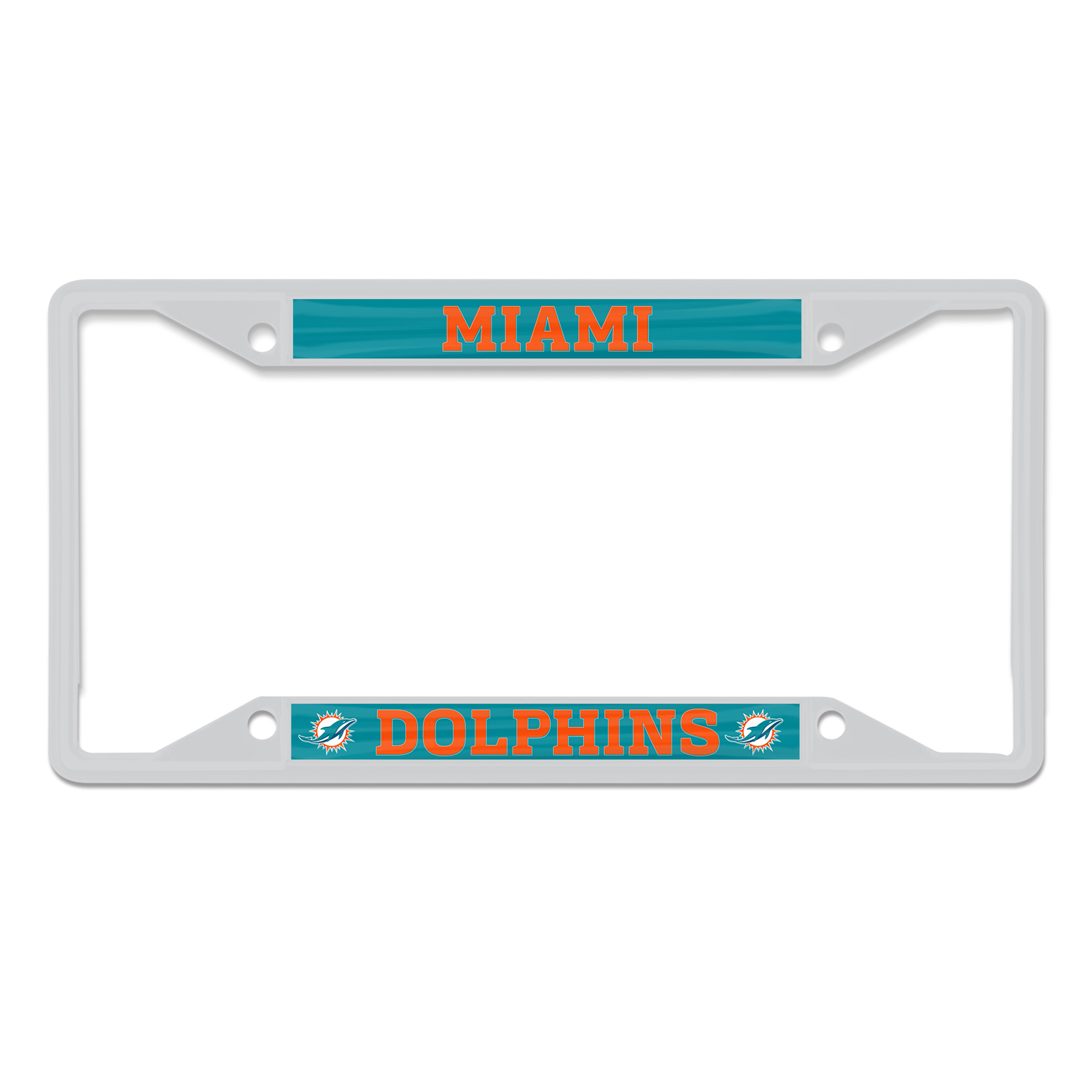 WinCraft Miami Dolphins Metal License Plate Frame
