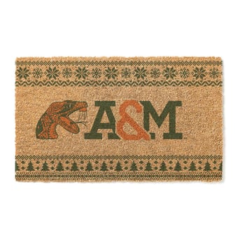 Florida A&M Rattlers 18" x 30" Holiday Coir Doormat