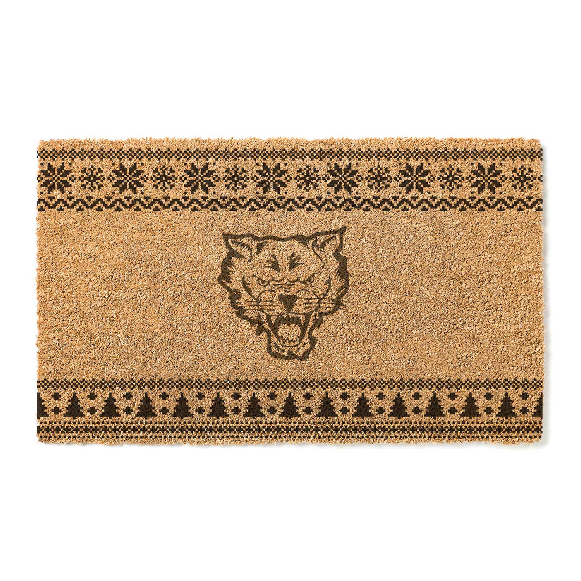 Fort Valley State Wildcats 18" x 30" Holiday Coir Doormat