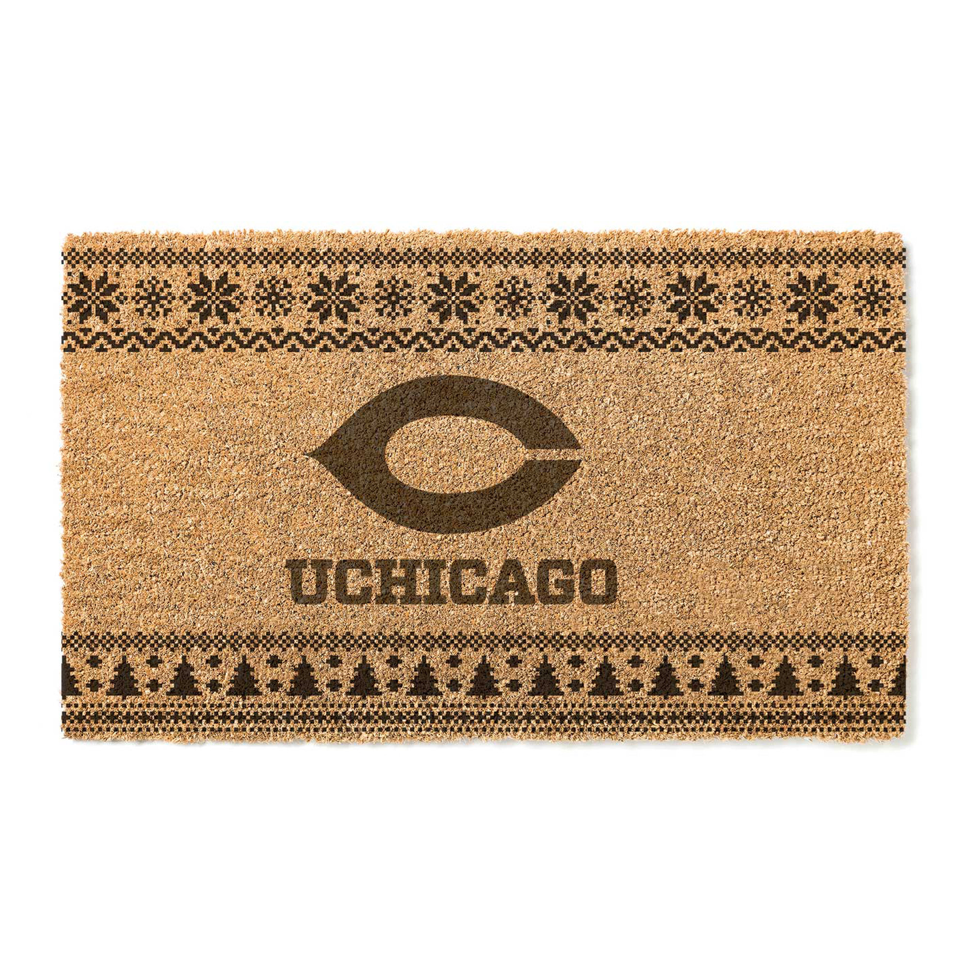 UChicago Maroons 18" x 30" Holiday Coir Doormat